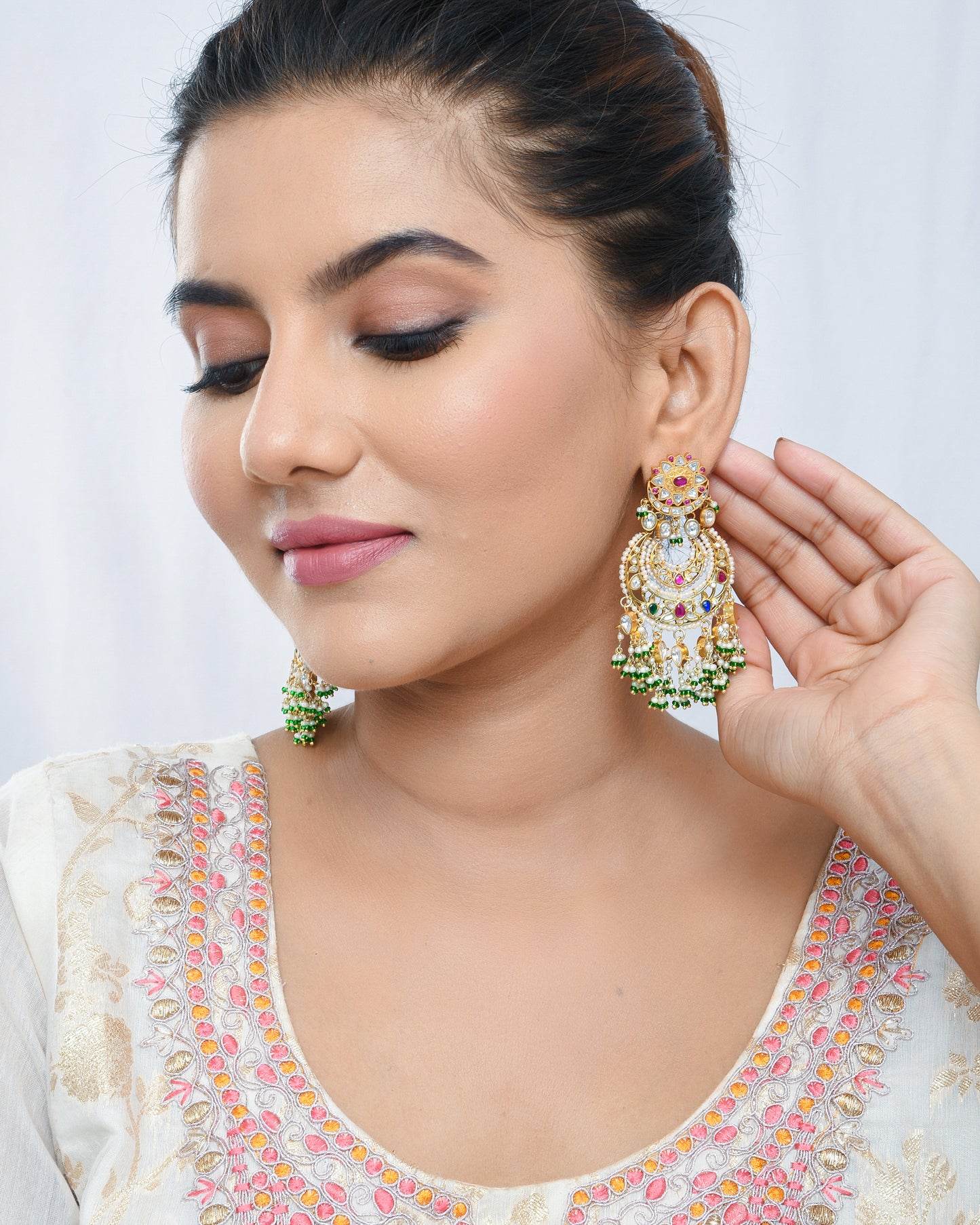 Vintage phooljaal earrings - Yuvaminie
