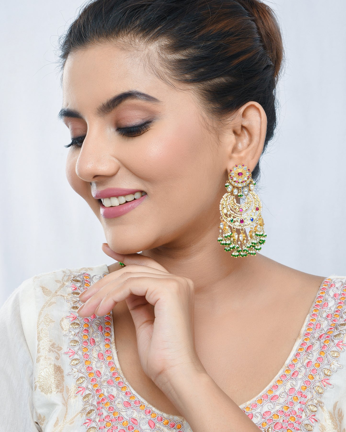 Vintage phooljaal earrings - Yuvaminie
