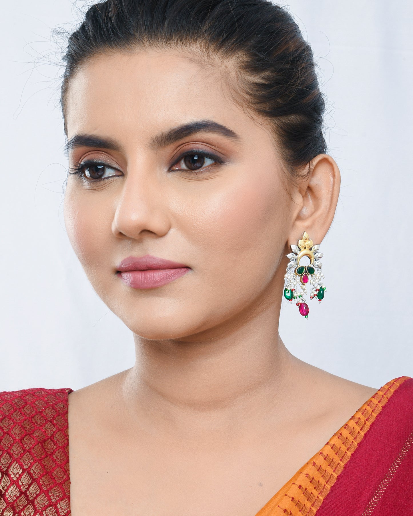 Rangtara fusion earrings - Yuvaminie