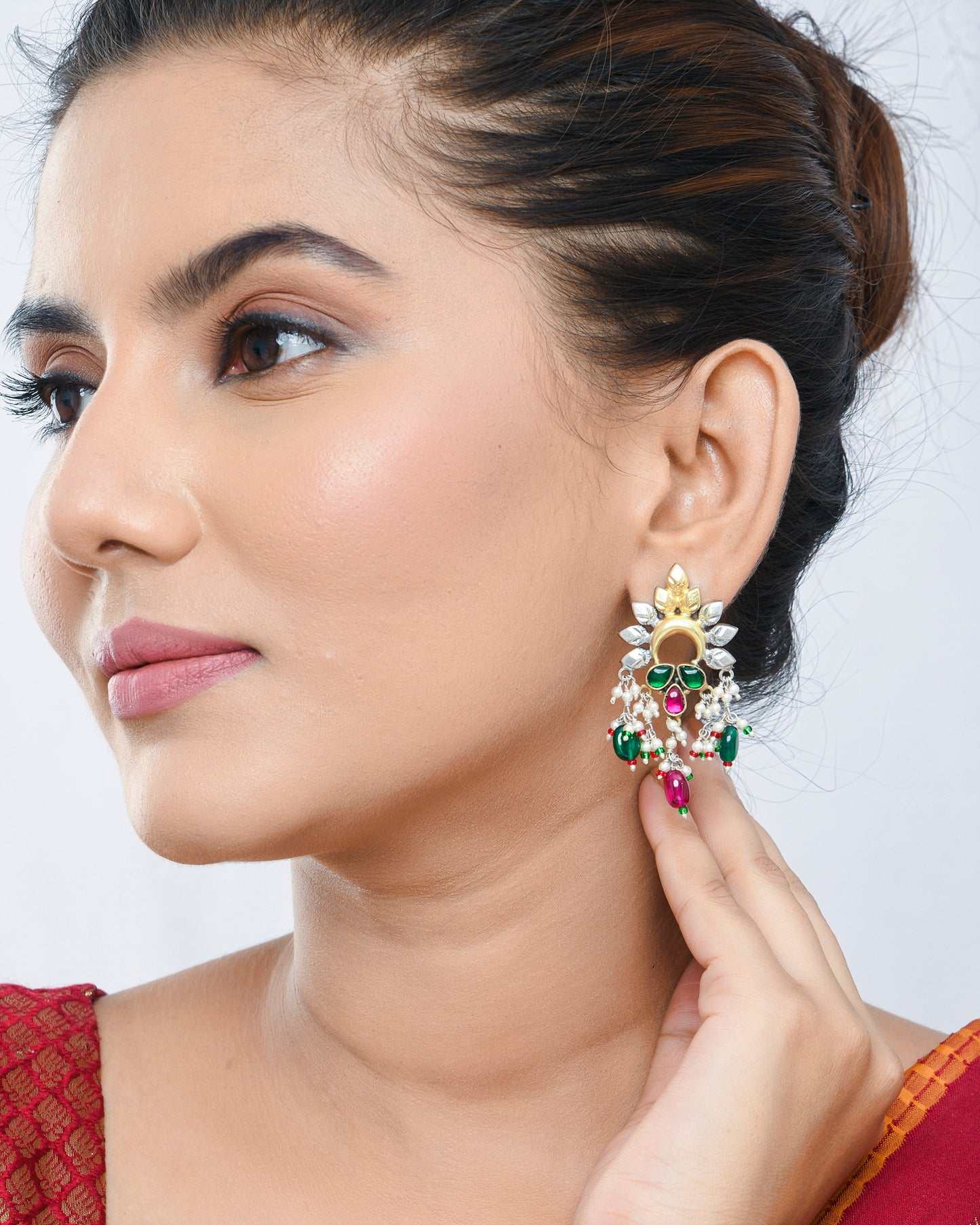 Rangtara fusion earrings - Yuvaminie