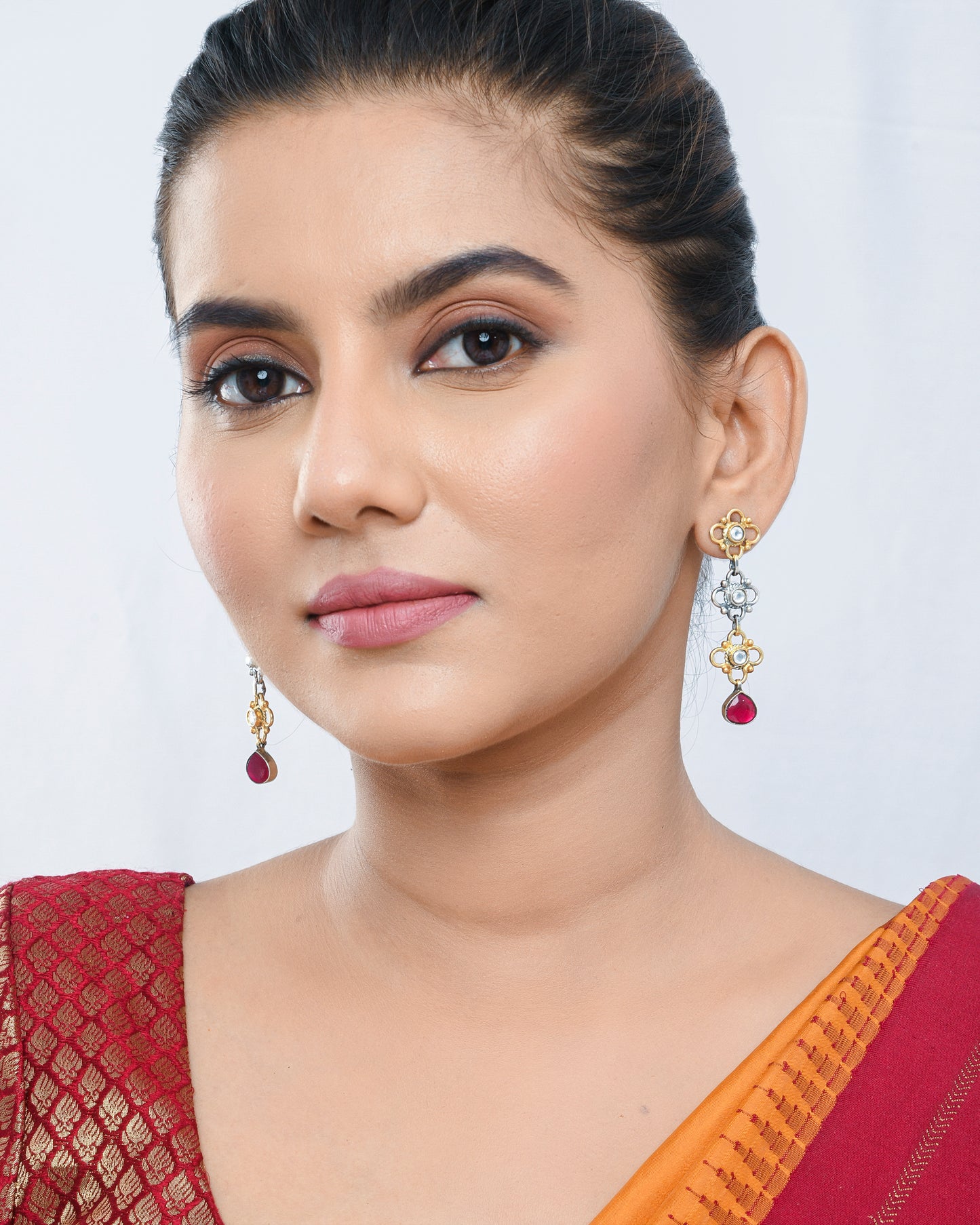 Gulchain glam long earrings - Yuvaminie