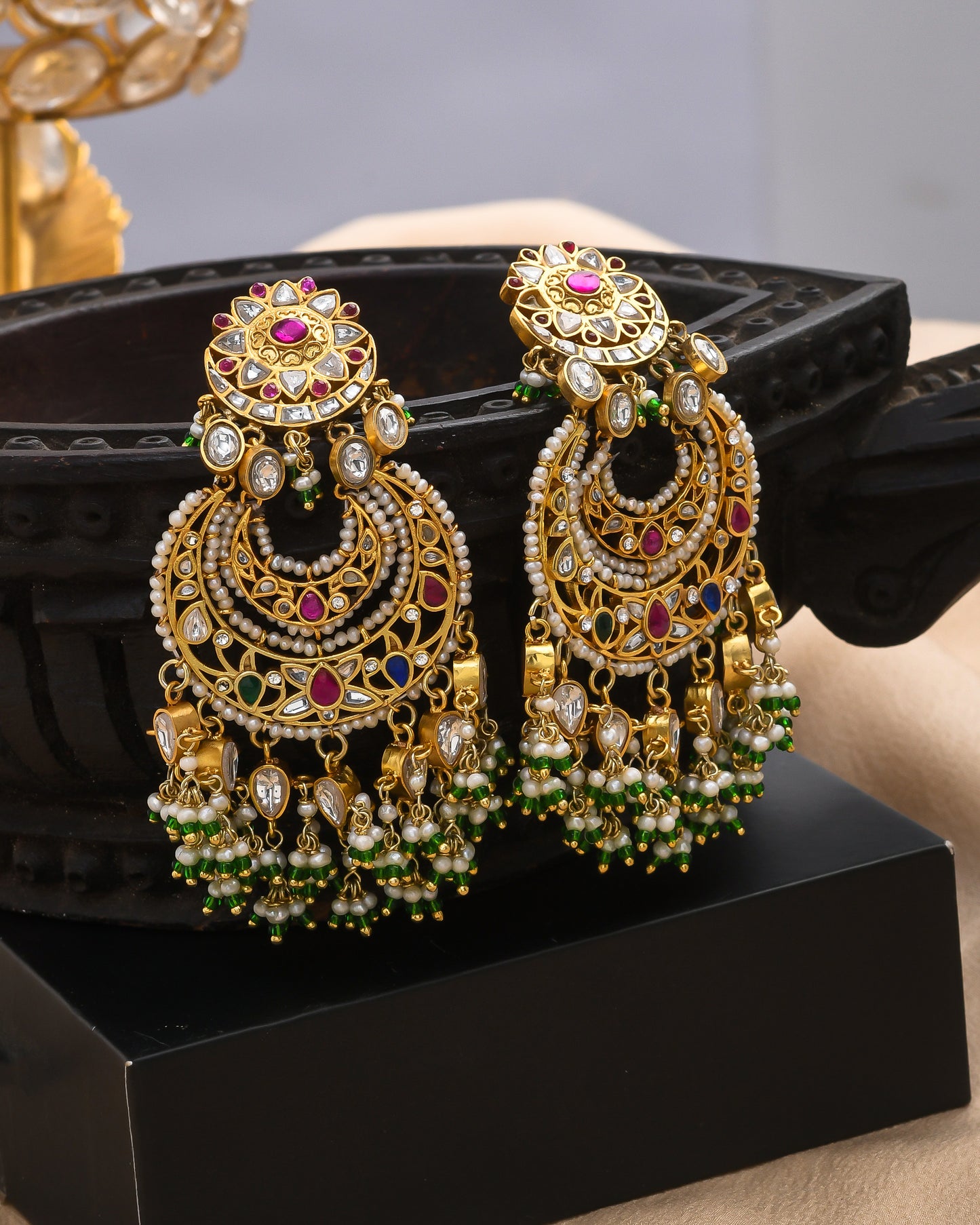 Vintage phooljaal earrings - Yuvaminie