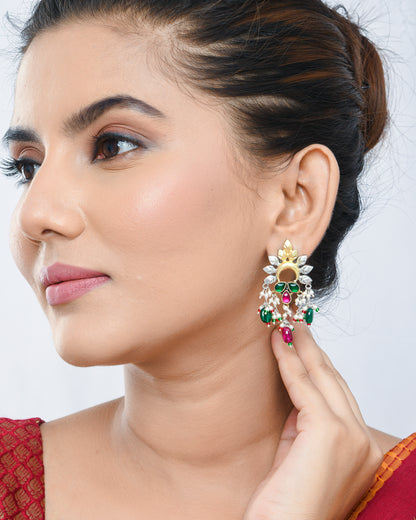 Rangtara fusion earrings - Yuvaminie