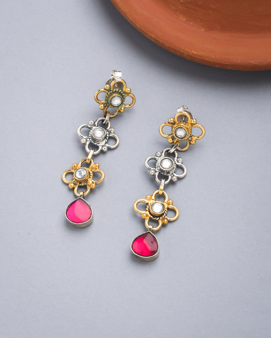 Gulchain glam long earrings - Yuvaminie