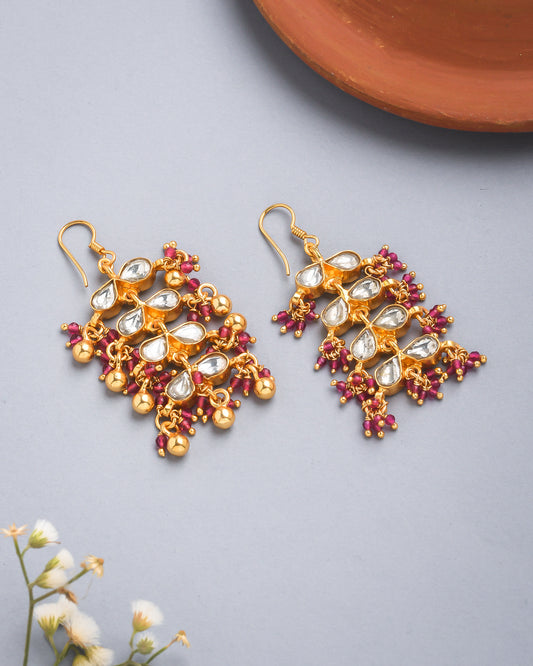Pink beads hangings - Yuvaminie