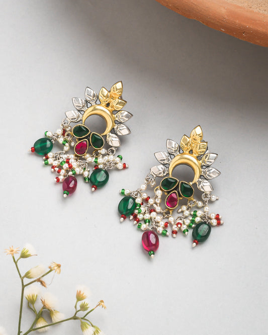 Rangtara fusion earrings - Yuvaminie