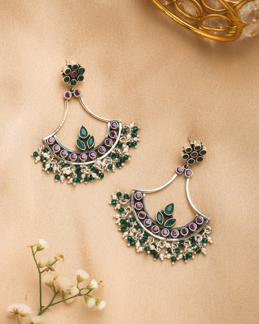 Zehra shine earrings - Yuvaminie