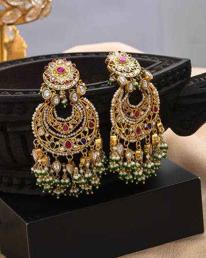Vintage phooljaal earrings - Yuvaminie