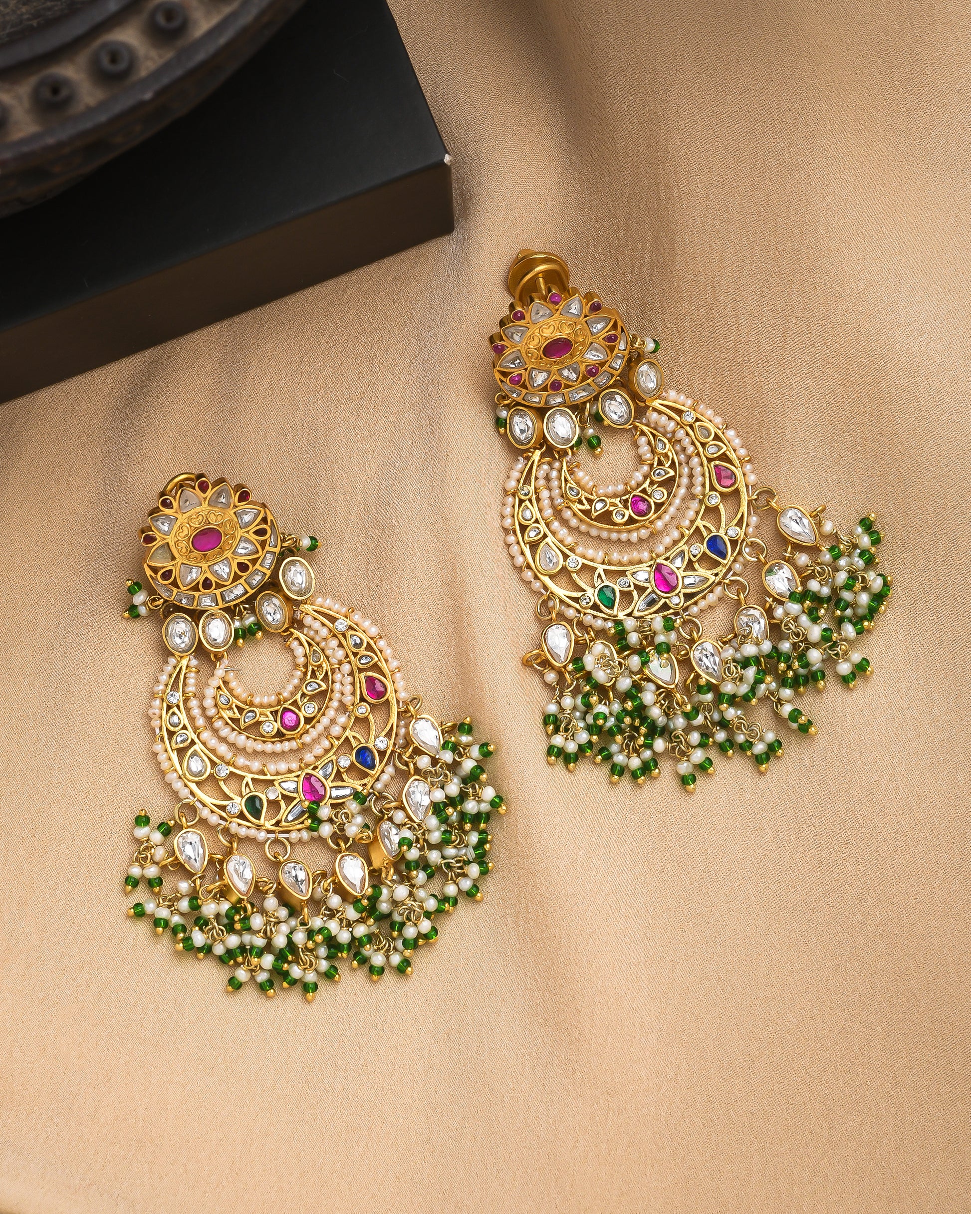 Vintage phooljaal earrings - Yuvaminie